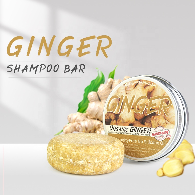 Private Label Organic Ginger Hair Regrowth Shampoo Bar Pure Plant Handmade Soap 16 Flavours Anti Hair Loss Oil Shampoo Soap from China supplier