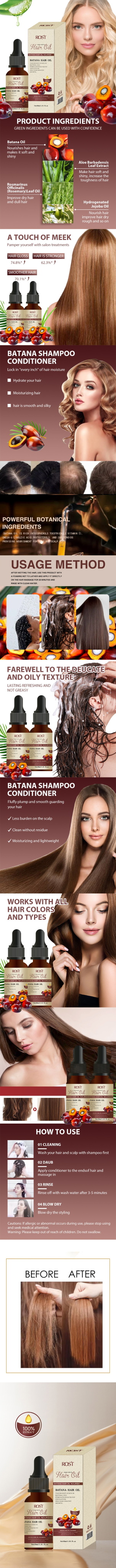 Private Logo Natural Batana Oil Anti Loss Hair Care Serum 30ml Moisturizing Nourishing Hair Growth Products Set from China supplier