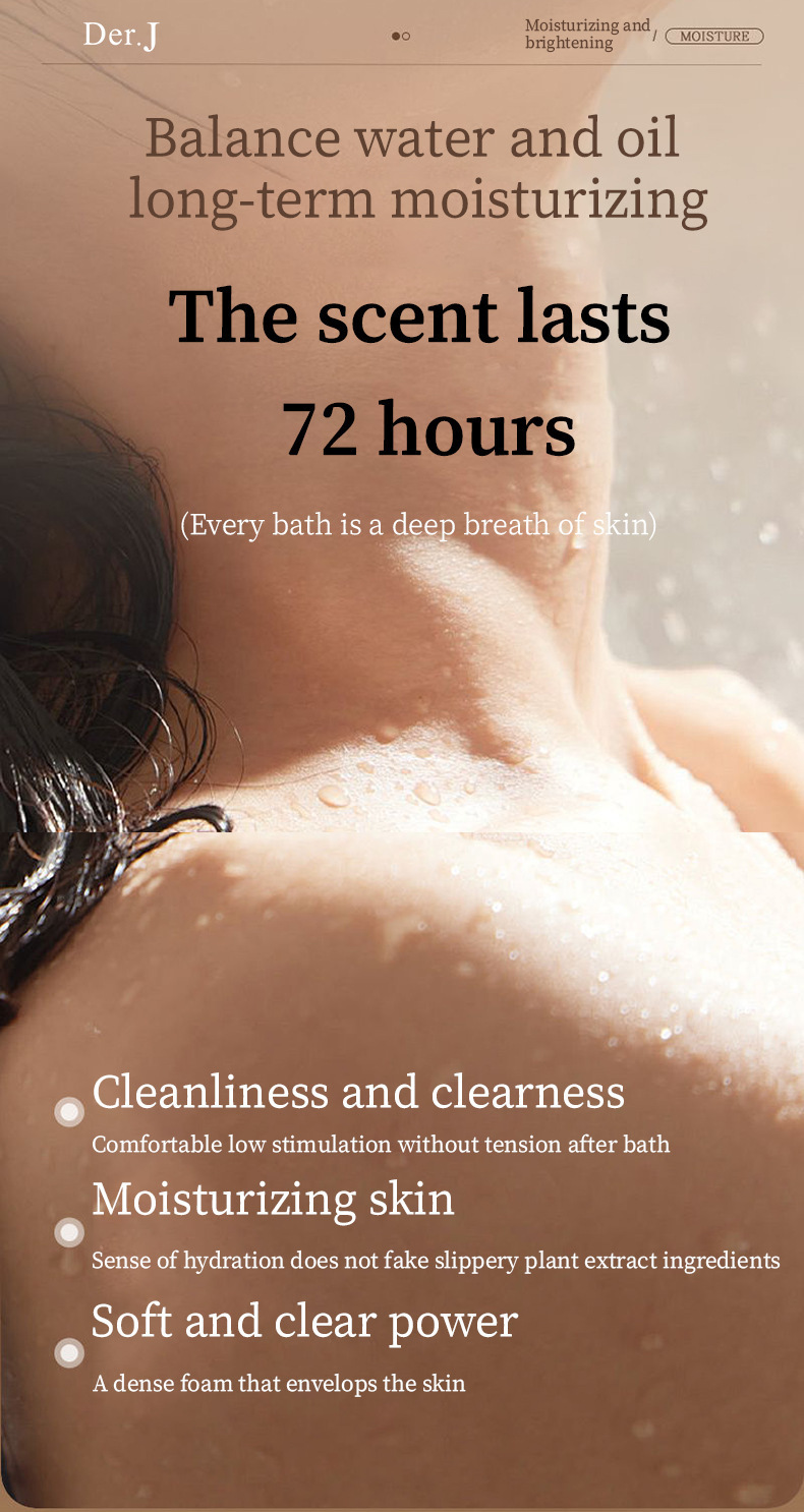 Private Logo Nicotinamide Perfumed Essential Oil Body Wash Moisturizing Lasting Fragrance 3 in 1 Shower Gel for Women Products from China supplier