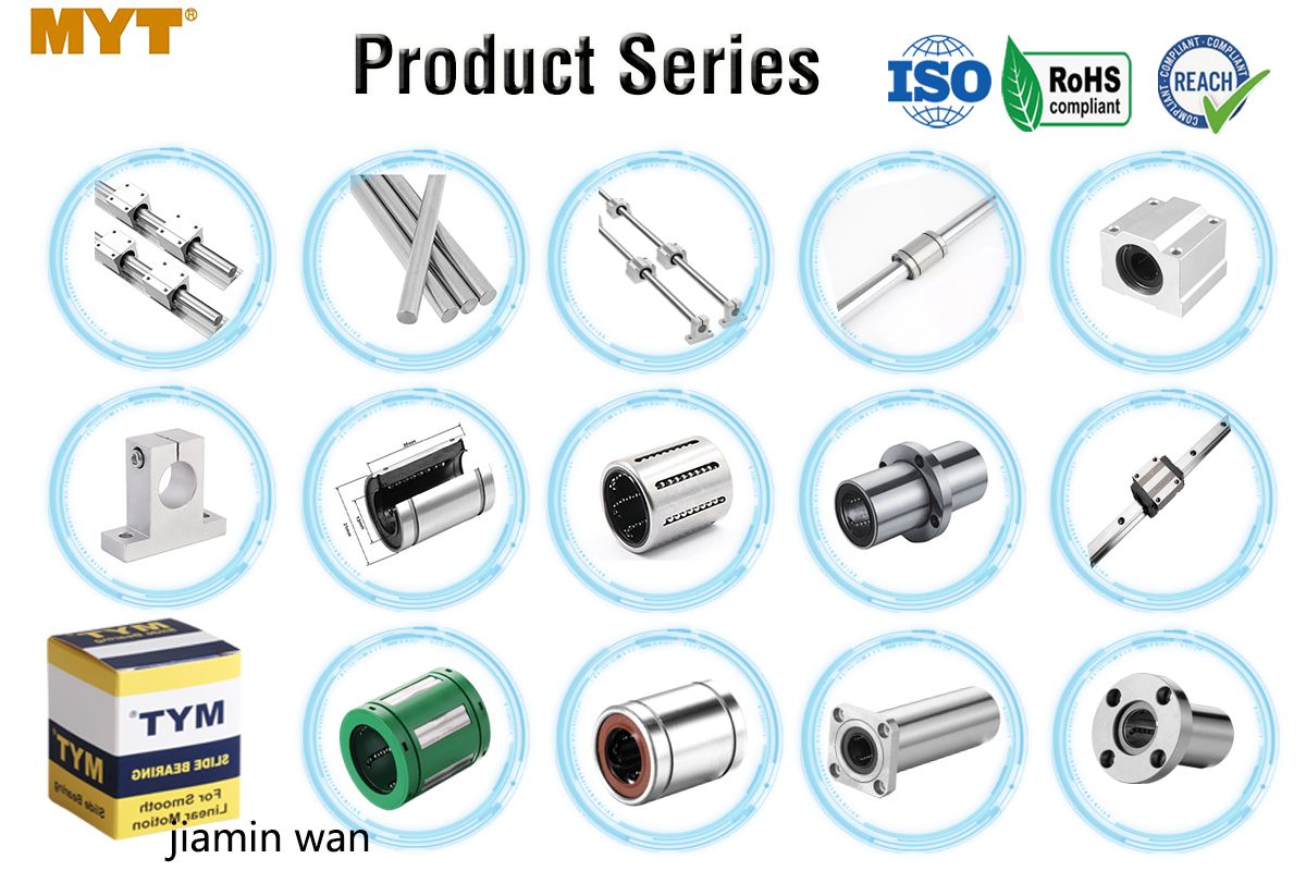 MYT Linear Rail SBR20-1800mm 2 Linear Slide Guide with 4 SBR20UU Bearing Block from China supplier
