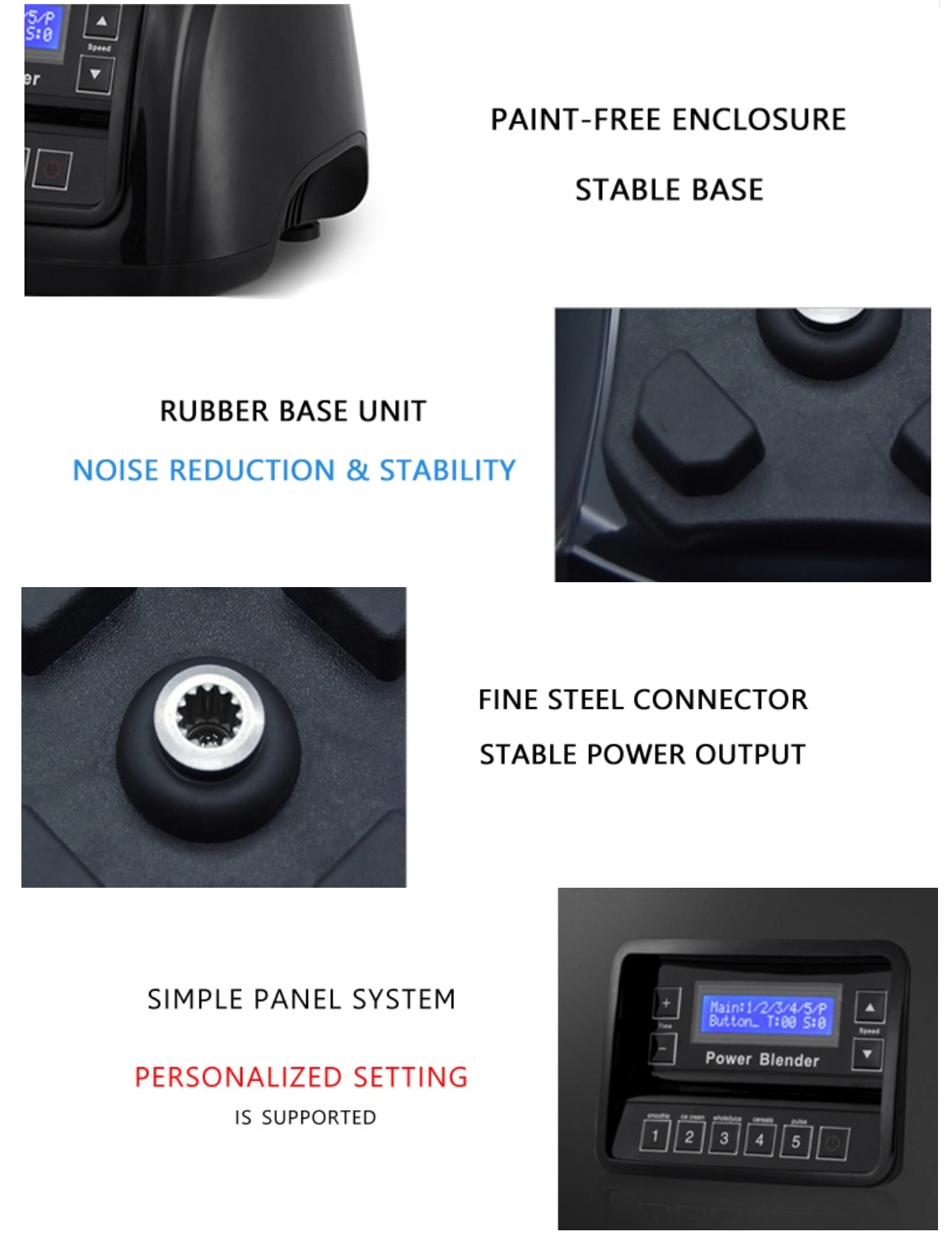 Electric Vegetable Juice Blender 1300W High-Power Fruit Juicer Food Processor Multifunctional Smoothie Blender