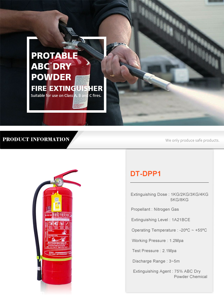 fire extinguisher 2kg firefighting extinguisher thick cylinder