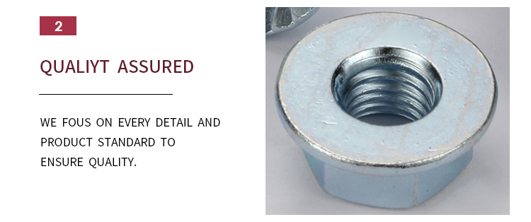 ANSI B18.2.2-2015 NOVA Promoção Pesada Indústria Pesada Zinco Flanged Nozes com ombro com ombro
