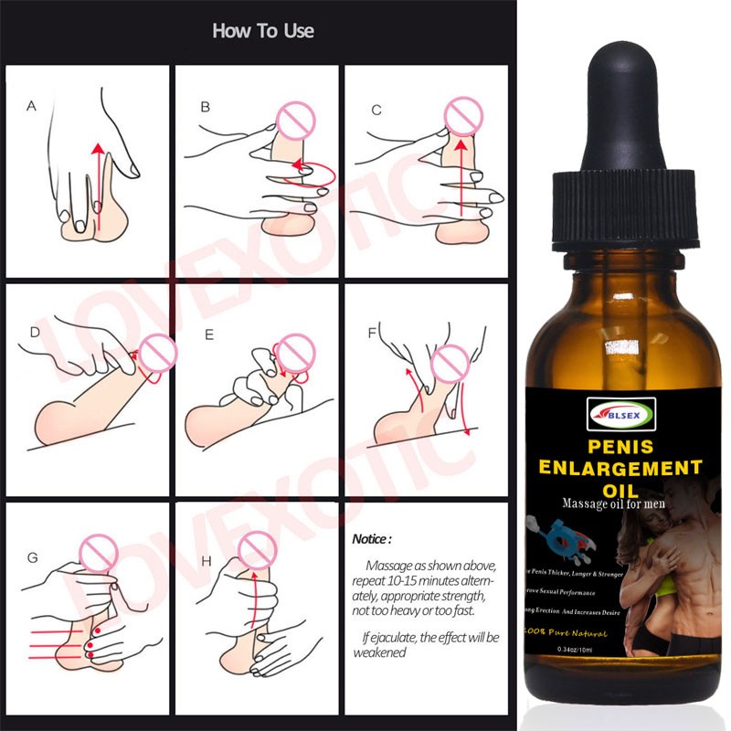 Private Label 10ML Enlargement Oil Energy Bigger Size Pennis Message Essential Oil Sexual for Men Sexuales Para Hombre from China supplier