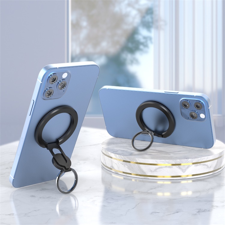 For MagSafe Magnetic Ring Phone Holder for iPhone 360 Degree Rotating Foldable Magnet Cell Phone Grip Kickstand from China supplier