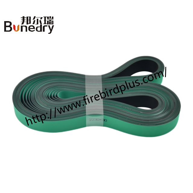 Factory Direct Sales Professionally Designed Industrial Green PU Imported Sponge Timing Belt from China supplier