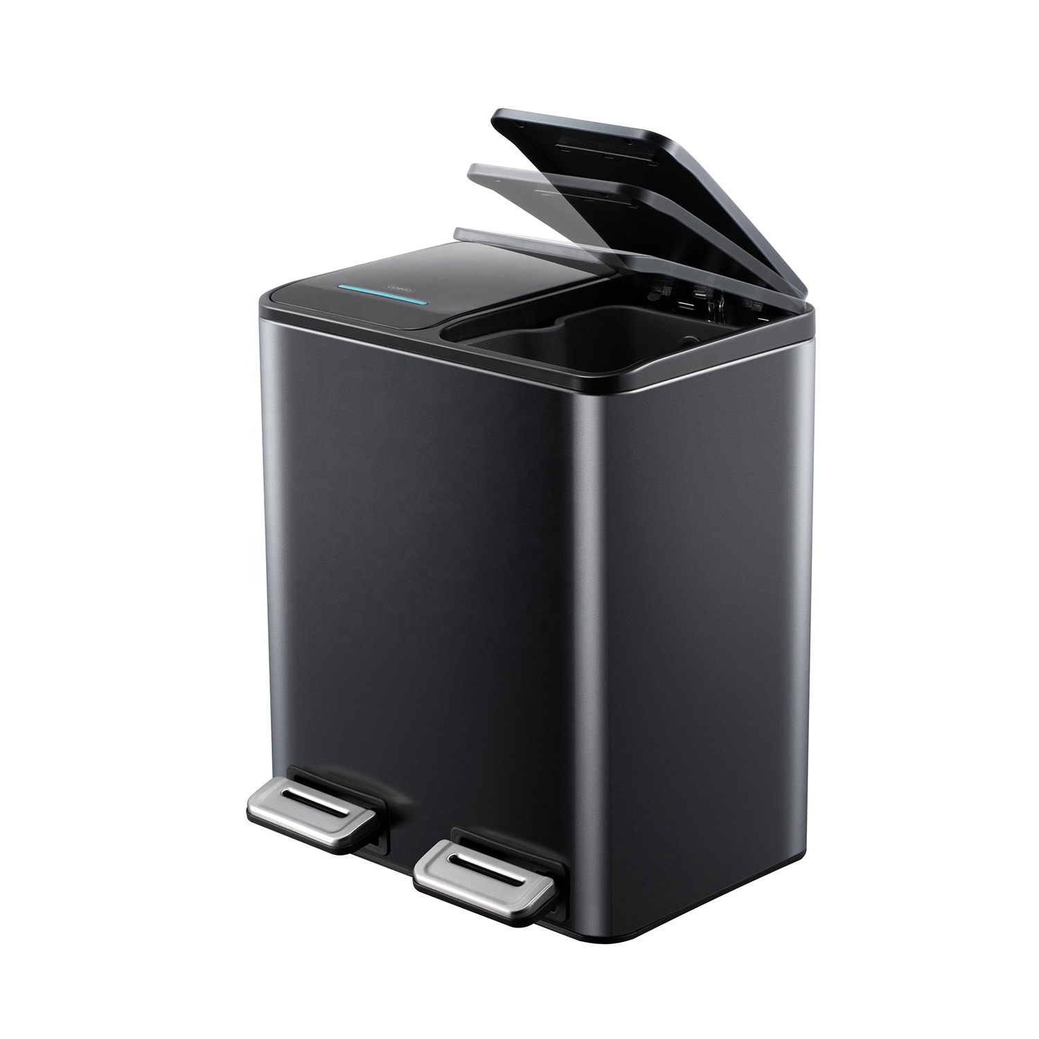 Customized Size 2 In 1 2 Part Waste Bin