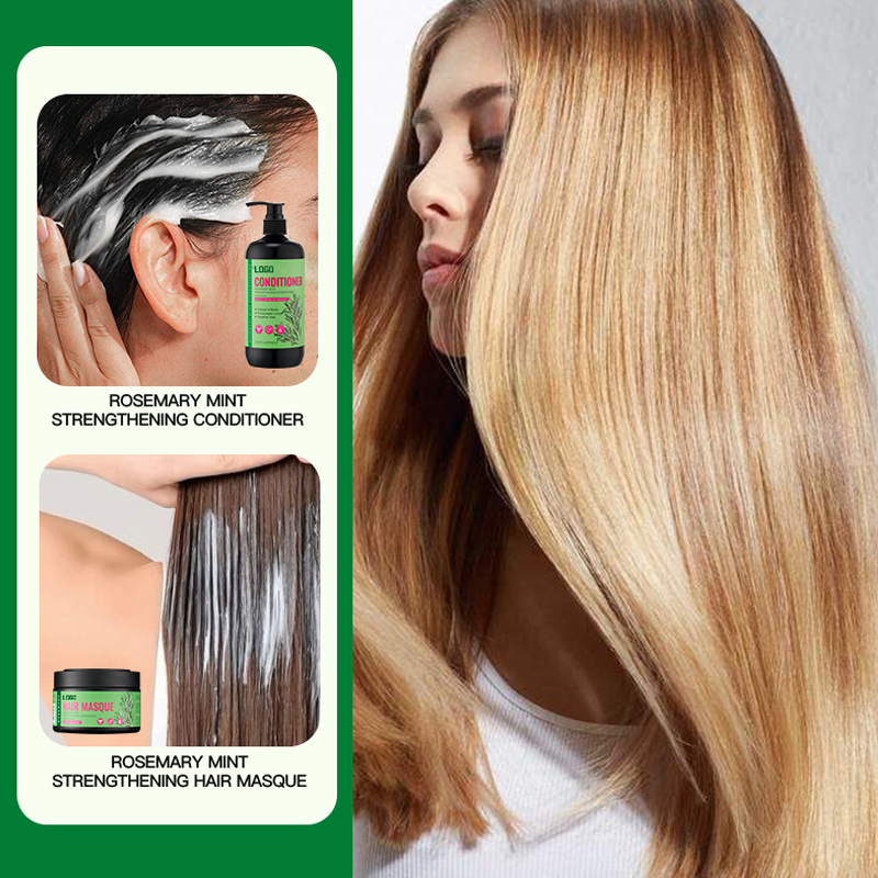 Wholesale Hair Conditioner Shampoo Set Nourishing Repair Rosemary Hair Treatment Set from China supplier