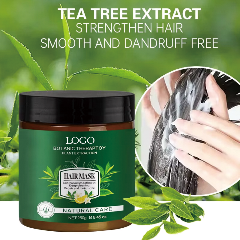 OEM ODM Professional Plant Essence Hair Care Set 500ml Volume Organic Natural Herbal Formula Cream Gel Oil in Tea Tree Style from China supplier