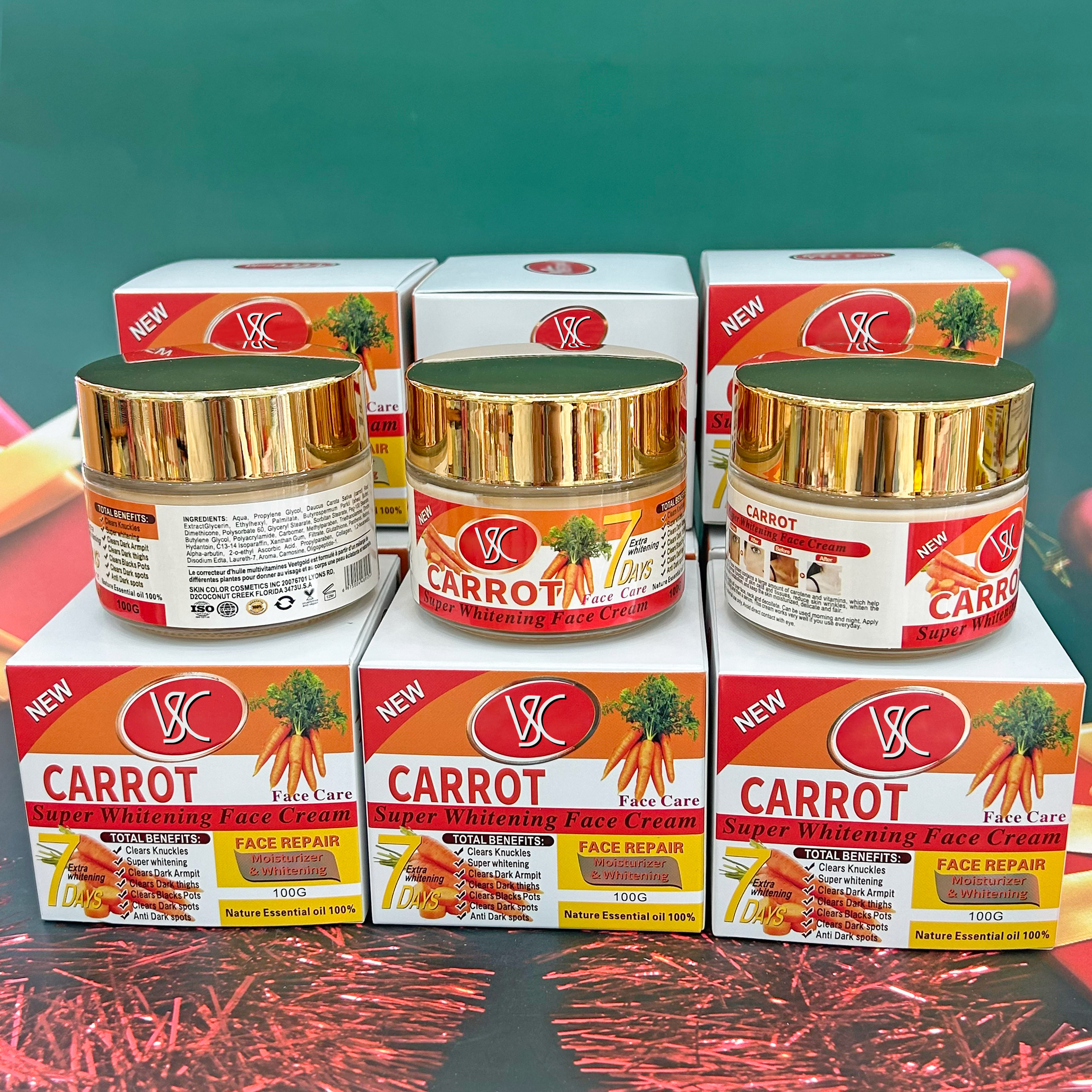 Custom Logo Whitening Carrot Face Cream Lotion for Adults & Women Skin Lightening & Spot Removal from China supplier