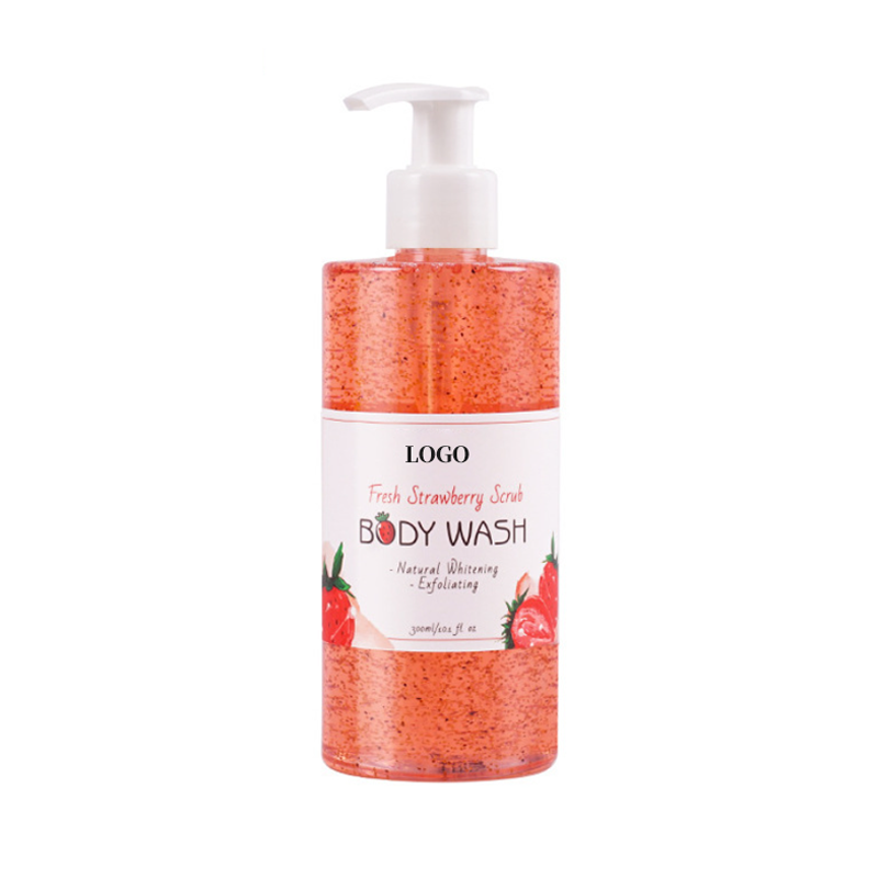 Private Label Skin Whitening Bodywash Liquid Shower Gel Fruit Flavored with Moisturizing Rose Milk Fragrance Perfumed Body Wash from China supplier