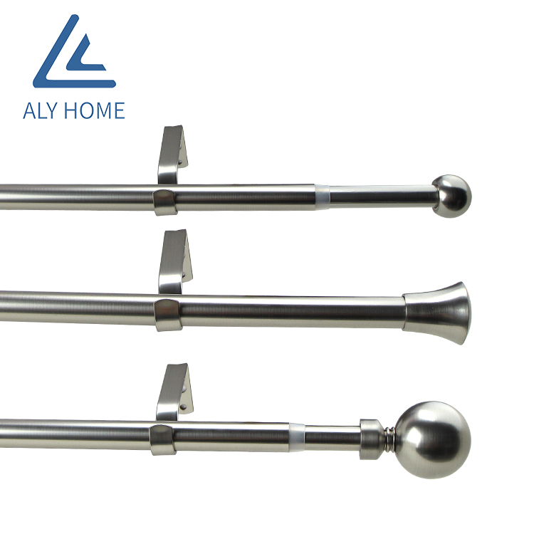 High quality living room curtain rod stainless steel telescopic curtain rod from China supplier