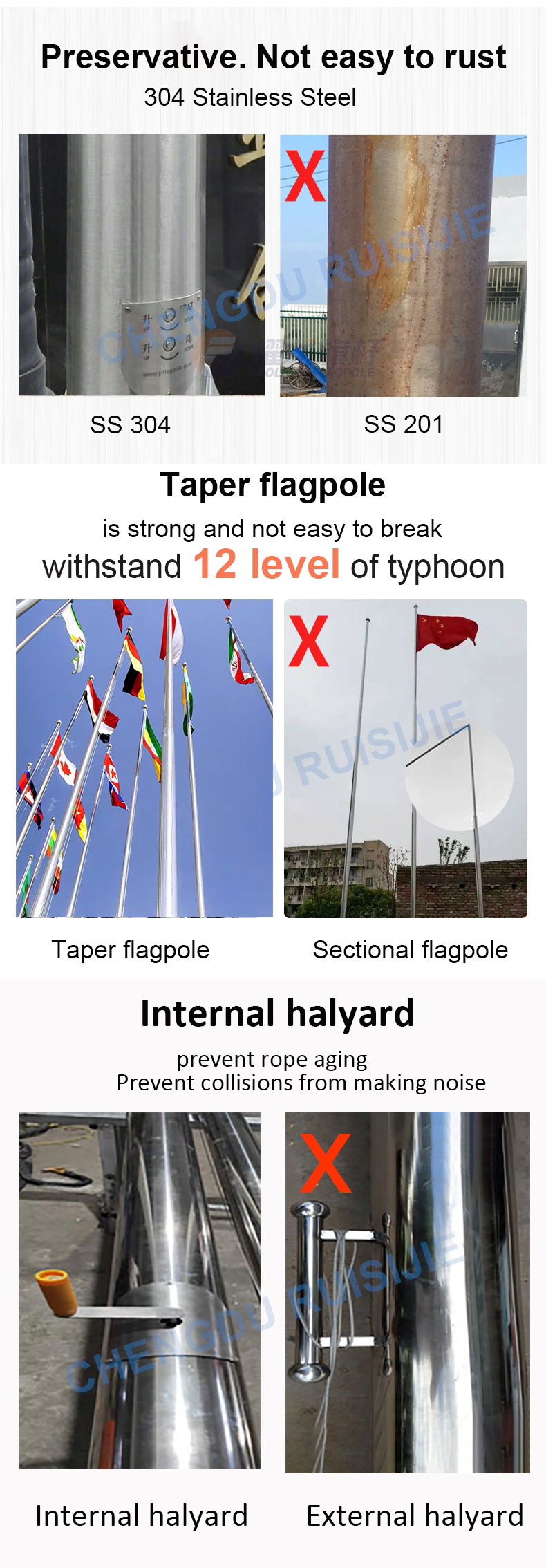 20ft flag pole 6 meter electric motorized flagpole easy operation