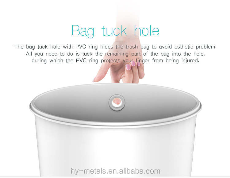 Metal trash can for kitchen/restaurant/hotel room/living room