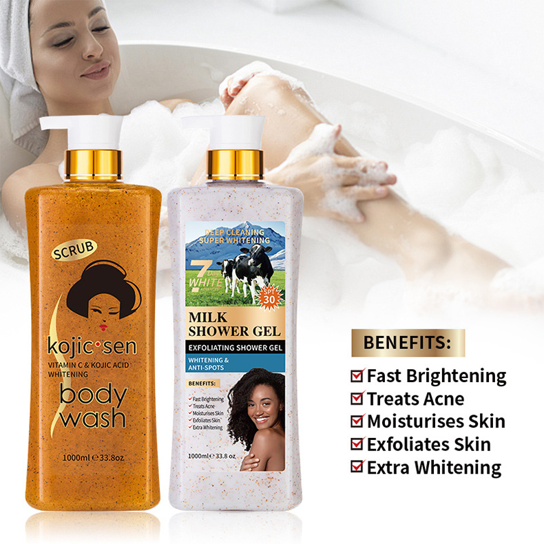 Original Papaya Scrub 1000ml Body Wash Long Lasting Fragrance Exfoliating Moisturizing Cross-border Turmeric Shower Gel from China supplier