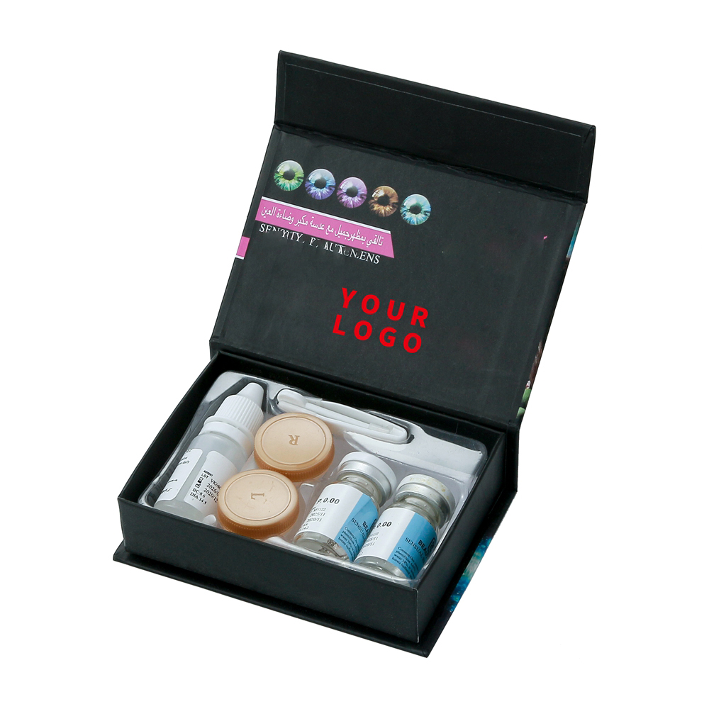 Color glasses contact lenses wholesale price diameter 14.5mm fashion color women's beautiful contact lenses from China supplier