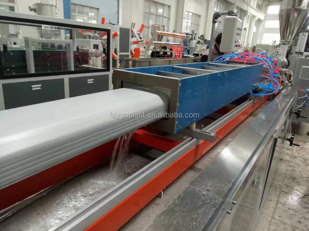 Plastic Pvc Profile Stretch Ceiling Profile Production Line with Twin Screw Extruder from China supplier