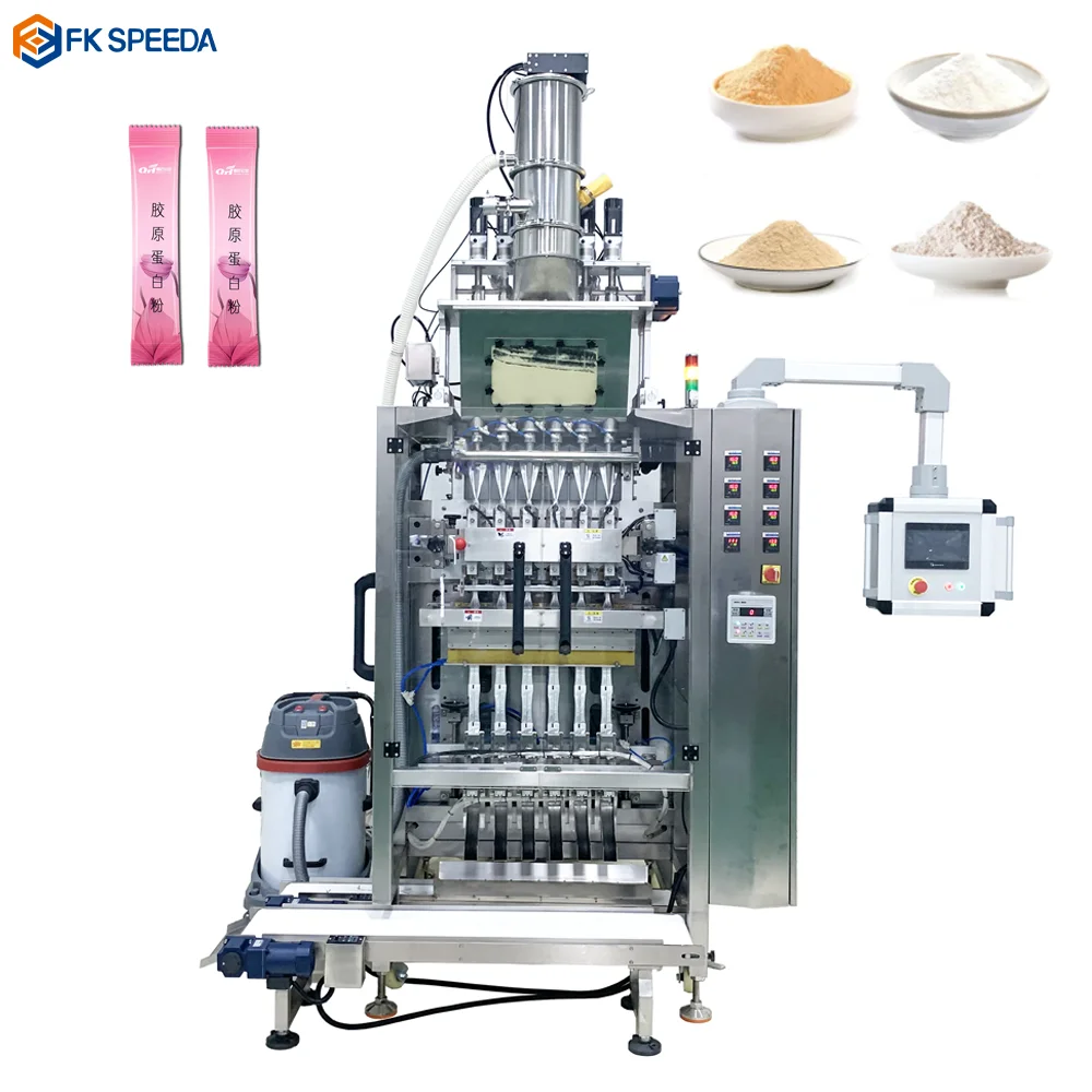 High speed multi lane 3g 5g 7g stick sugar packing machine/coffee powder stick filling automatic packaging machine from China supplier