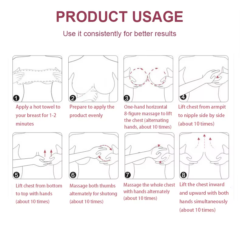 Custom Logo High Quality Enlargement Oil Breast Size up Cream for Enlargement Increase Breast Enhancement Cream from China supplier