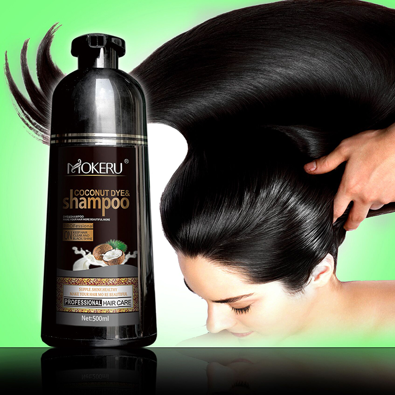 Wholesale Natural Black Hair Covering White Hair Dye Black Other Colors Shampoo from China supplier