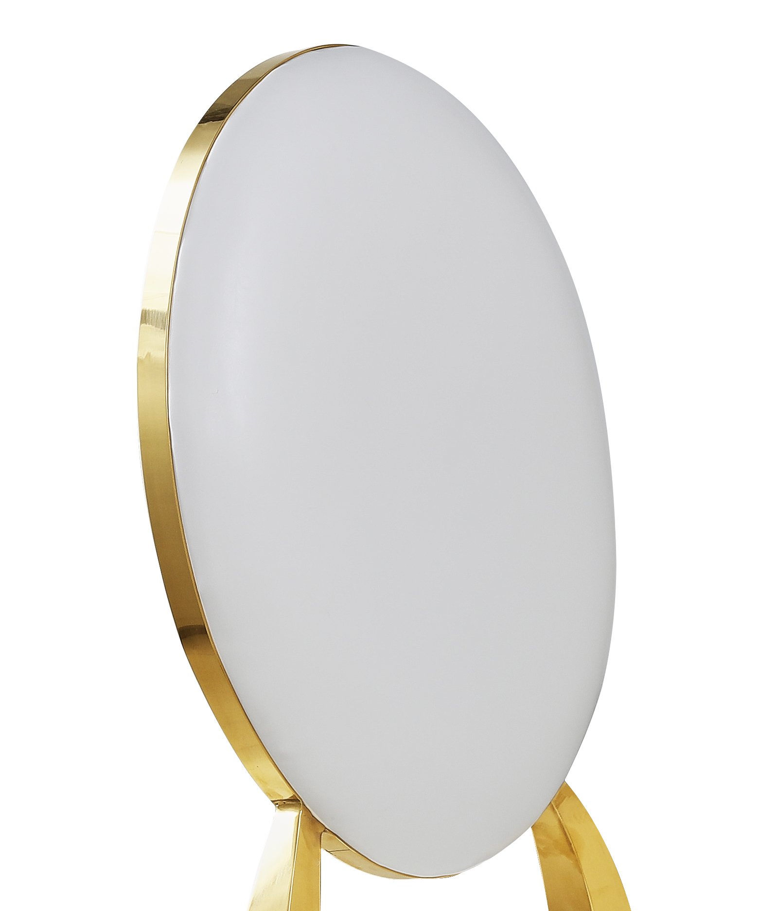 gold golden dining round glass table stackable stainless banquet wedding chair for wedding reception