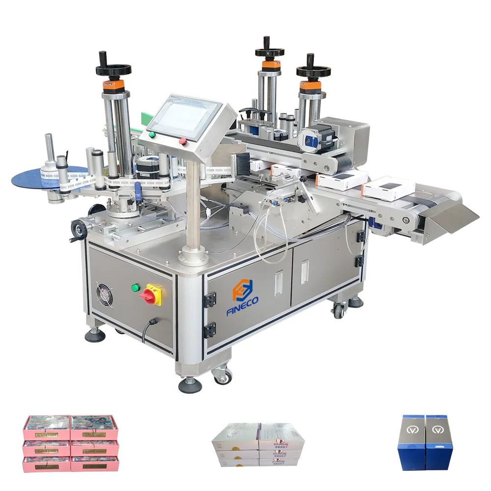 FINECO Automatic Transparency anti-counterfeit label Seal Label Corner Labeling Machine For Box from China supplier