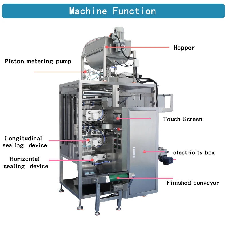 Multi-function sauce peanut butter packing machine packaging machine sealing machine from China supplier