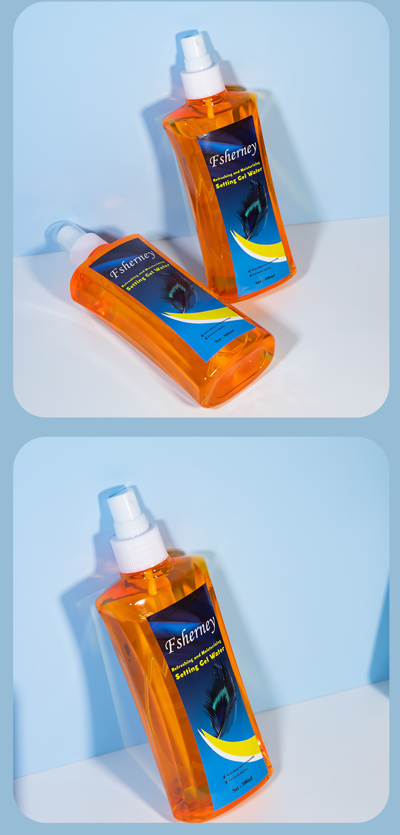 Private Label Long-Lasting Water-Based Styling Gel Fluffy Hair Wax and Oil Dry Gel Hair Spray Targeted Hair Styling Product from China supplier