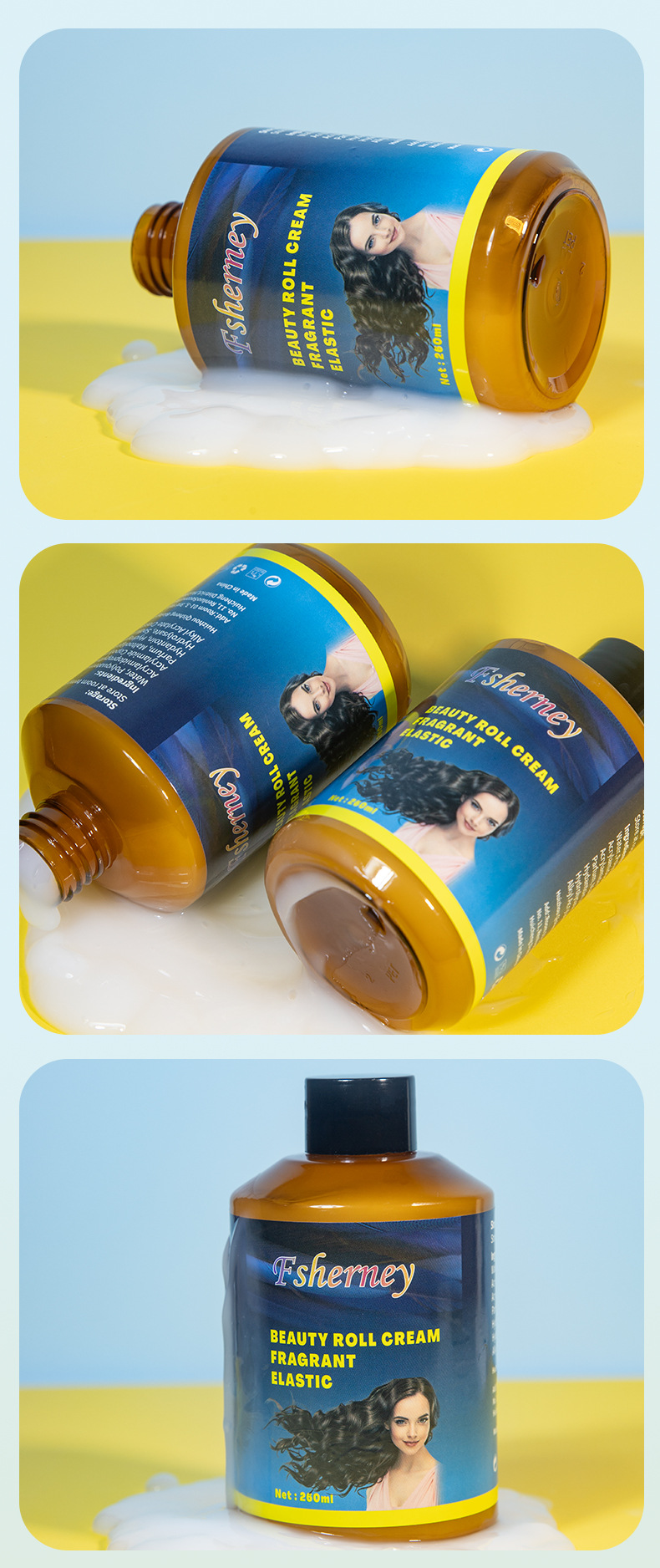 Private Label Home Use Hair Straightener Cream Hair Damage-Free Straightening Solution Barber Perm Potion Hair Straightener Comb from China supplier