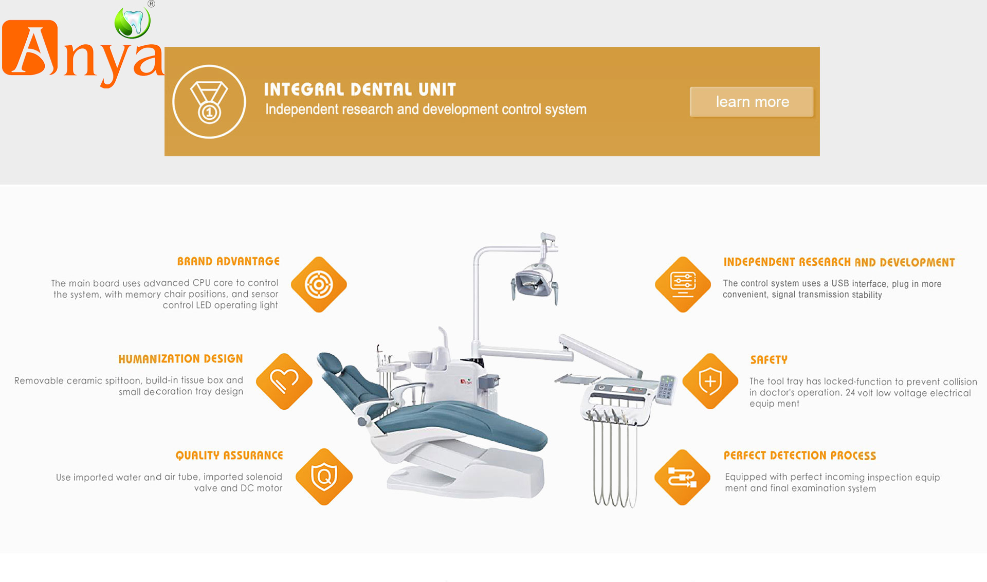 Foldable Portable Complete Integral Cheap Dental Chair Dental Unit