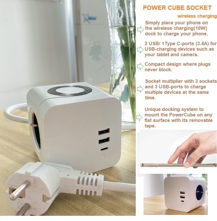 Smart power socket surge power strip battery powered plug socket for EU ...