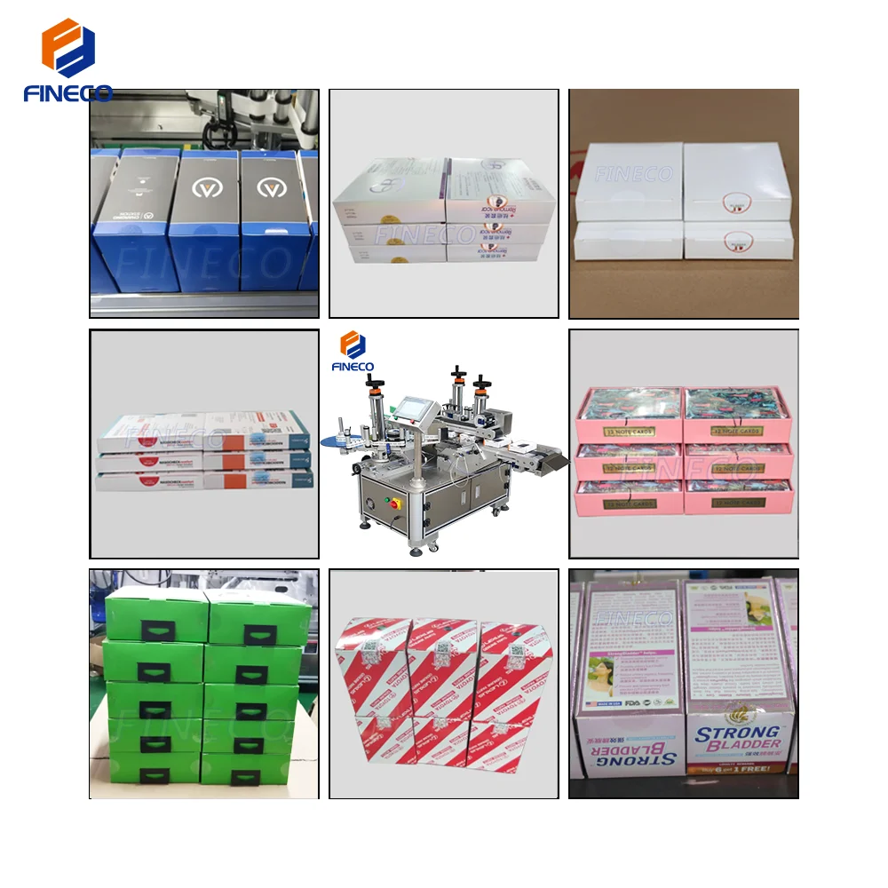 FINECO Automatic Transparency anti-counterfeit label Seal Label Corner Labeling Machine For Box from China supplier
