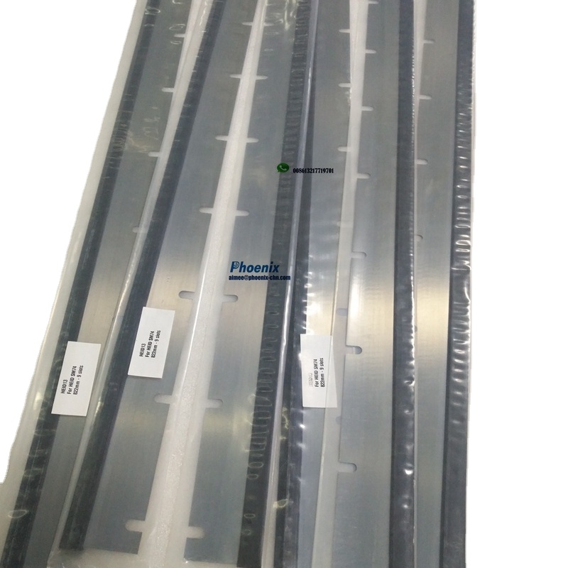 Wash up Blade for Mitsubishi Diamond V3000 Press, 1126mm L X 40mm W X 11 Slots, Metal/Rubber from China supplier