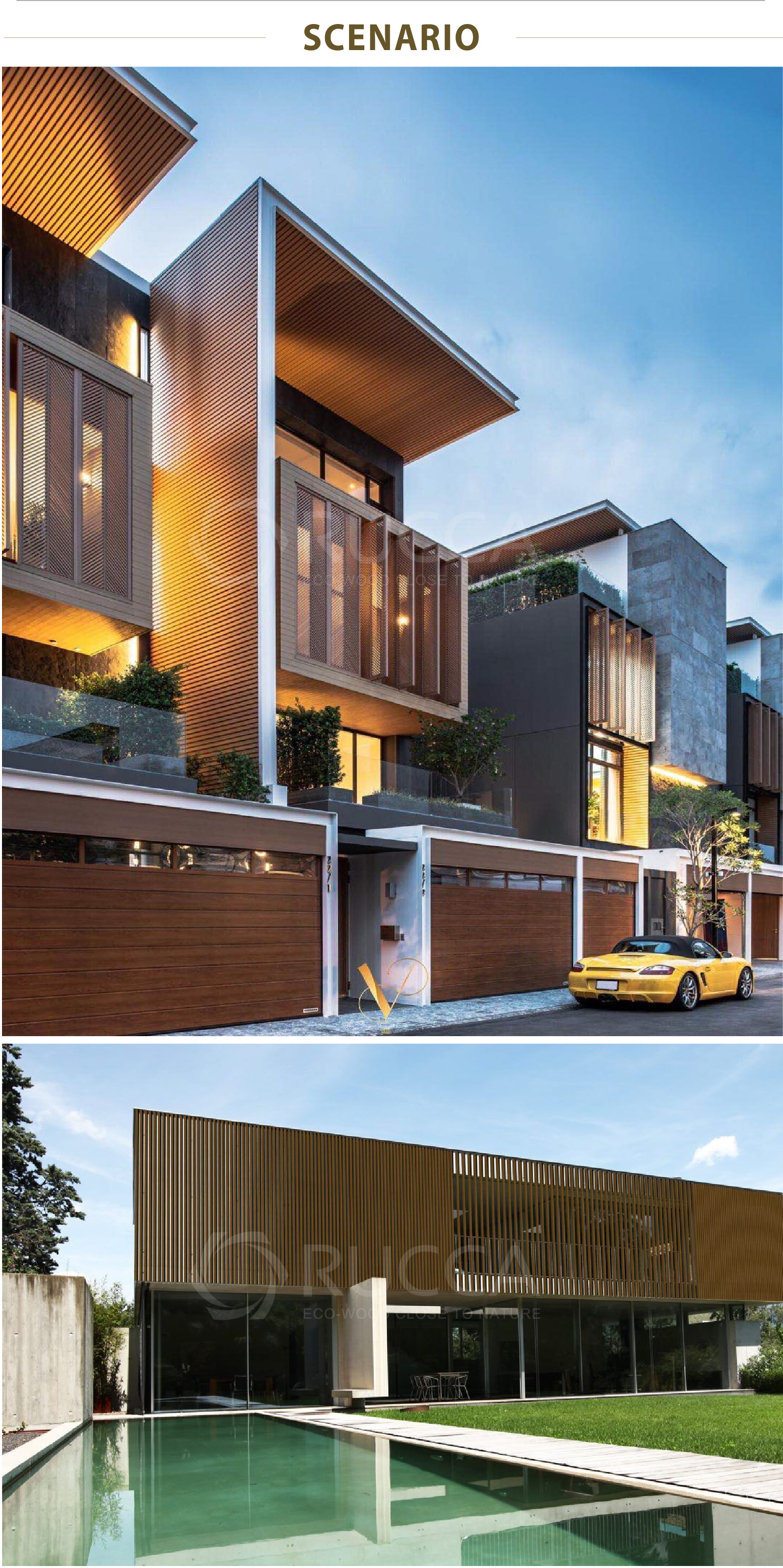 outdoor eco-wood wall panel