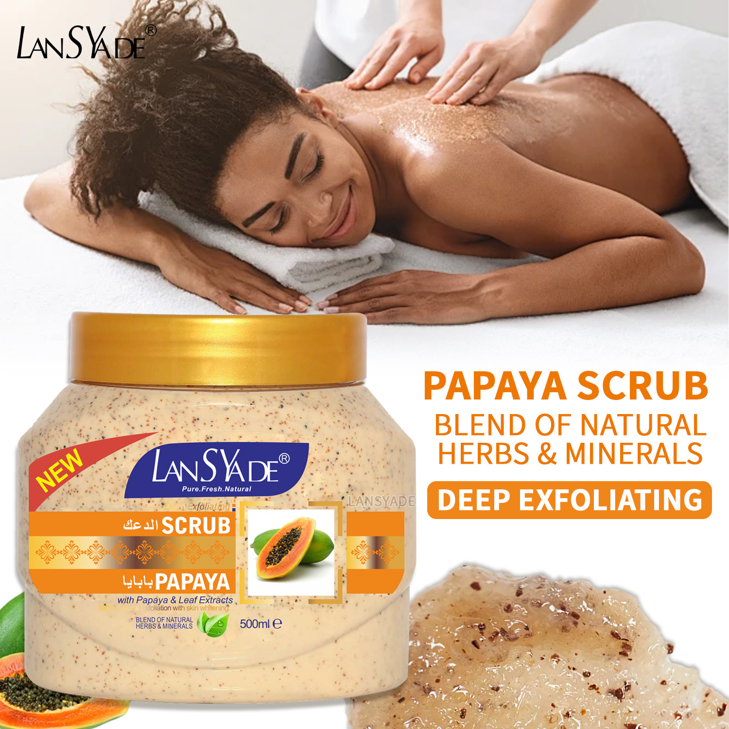 OEM Logo Super Whitening Brightening Body Scrub Anti Dark Spots Skincare Deep Exfoliating Scrub Beauty Products for Women from China supplier