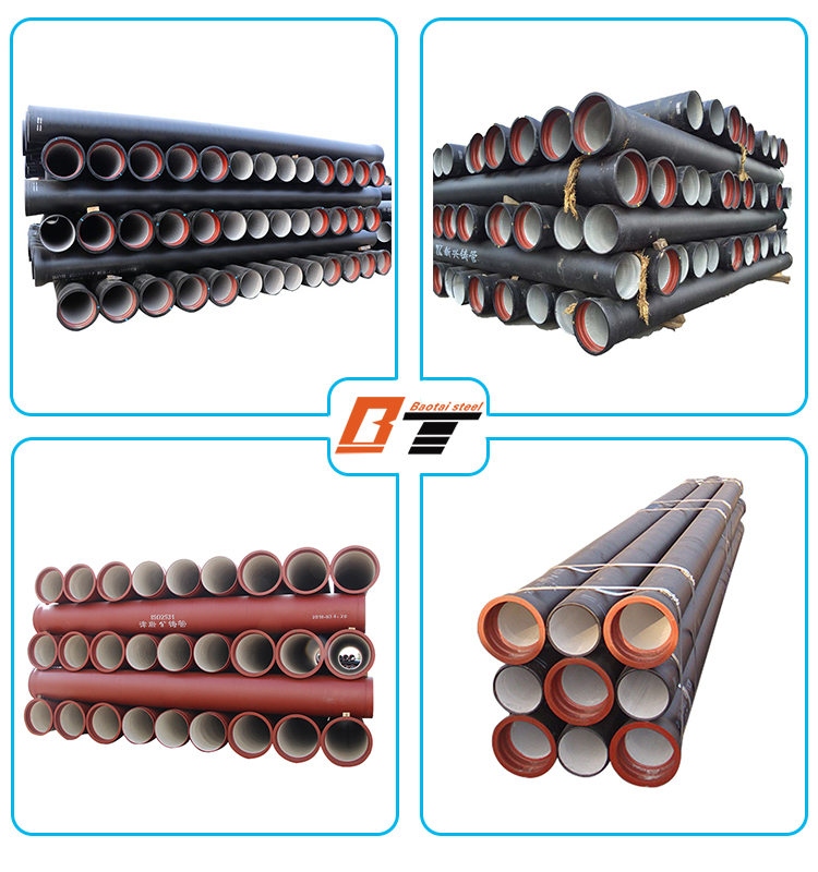 Zinc bitumen ductile cast iron pipe specifications di Selfrestraining