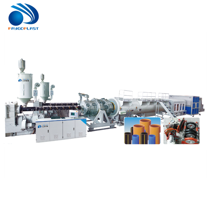 Faygo Union Produce PVC Wire Duct Profile Extrusion Machine and PVC Pipe Production Plant Extrusion Line for Sale from China supplier
