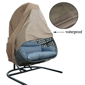 USA in stock free shipping cost metal swing frame ratan egg shaped garden swing chair