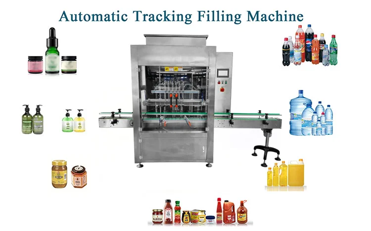 FK-SPEEDA small 4 heads 500ml servo piston pump fully automatic honey filling machine from China supplier