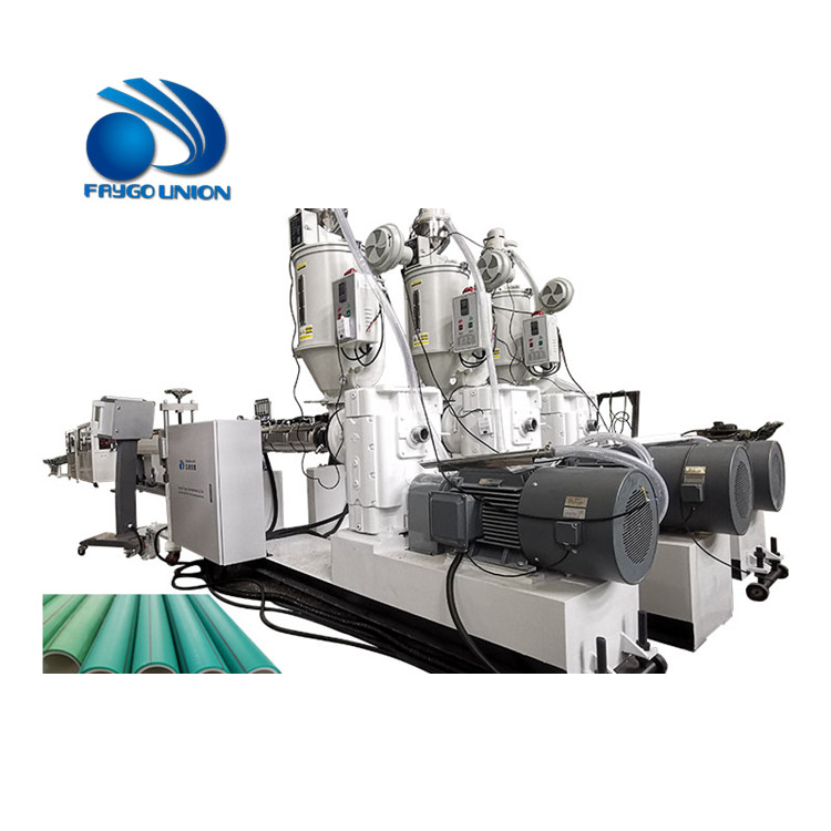 Best-selling 20-110 Diameter   Plastic New Ppr Hdpe Pe Pvc Pipe Extrusion Production Line Extruder Machine Price from China supplier