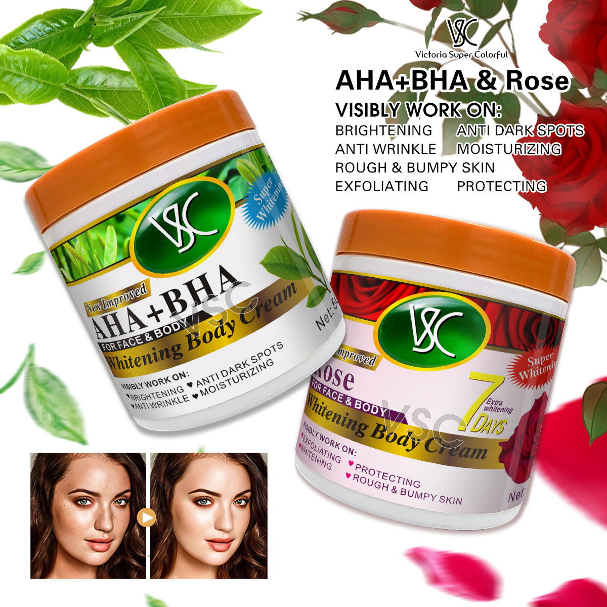 Turmeric Cream Body & Face Moisturizing Lotion Shea Butter Brightening Spot Removal Skincare Body Cream from China supplier