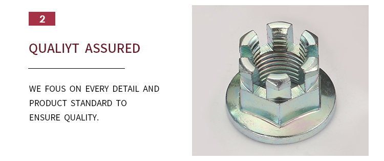 DIN935-1 China Support Customization Service Zinc Plated Castle Nuts