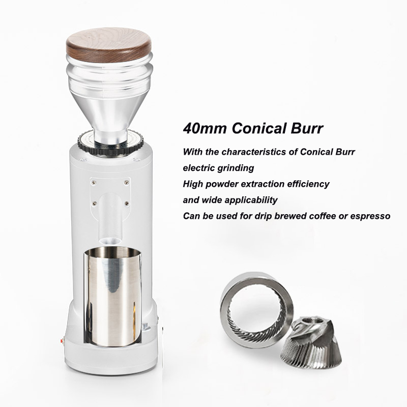 Commercial Coffee Maker with Grinder Automatic Coffee Machine with Electric Stainless steel Conical Burr Coffee Grinder DF64