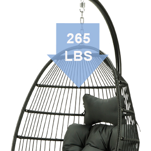 USA warehouse fast delivery Outdoor rattan wicker double seat hanging egg swing chair with metal stand
