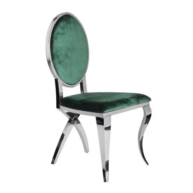 gold golden dining round rose glass table stackable stainless banquet  metal chair party tables