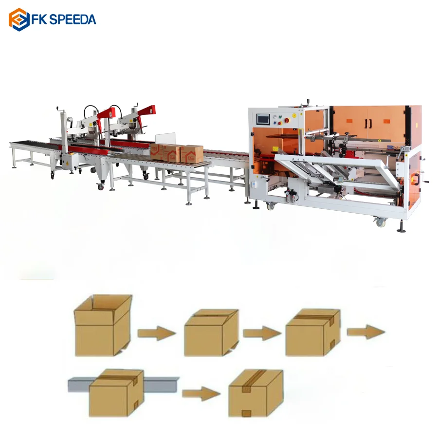 Carton box making machine / carton case erector /carton erecting machine from China supplier