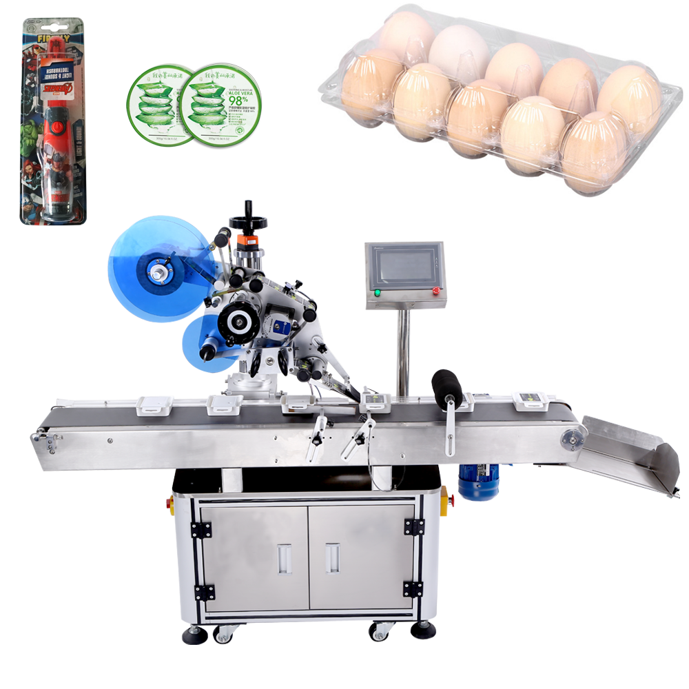 FK611 Stock available automatic tabletop flat surface labeling machine for pouches carton automatic labeling applicator machine from China supplier