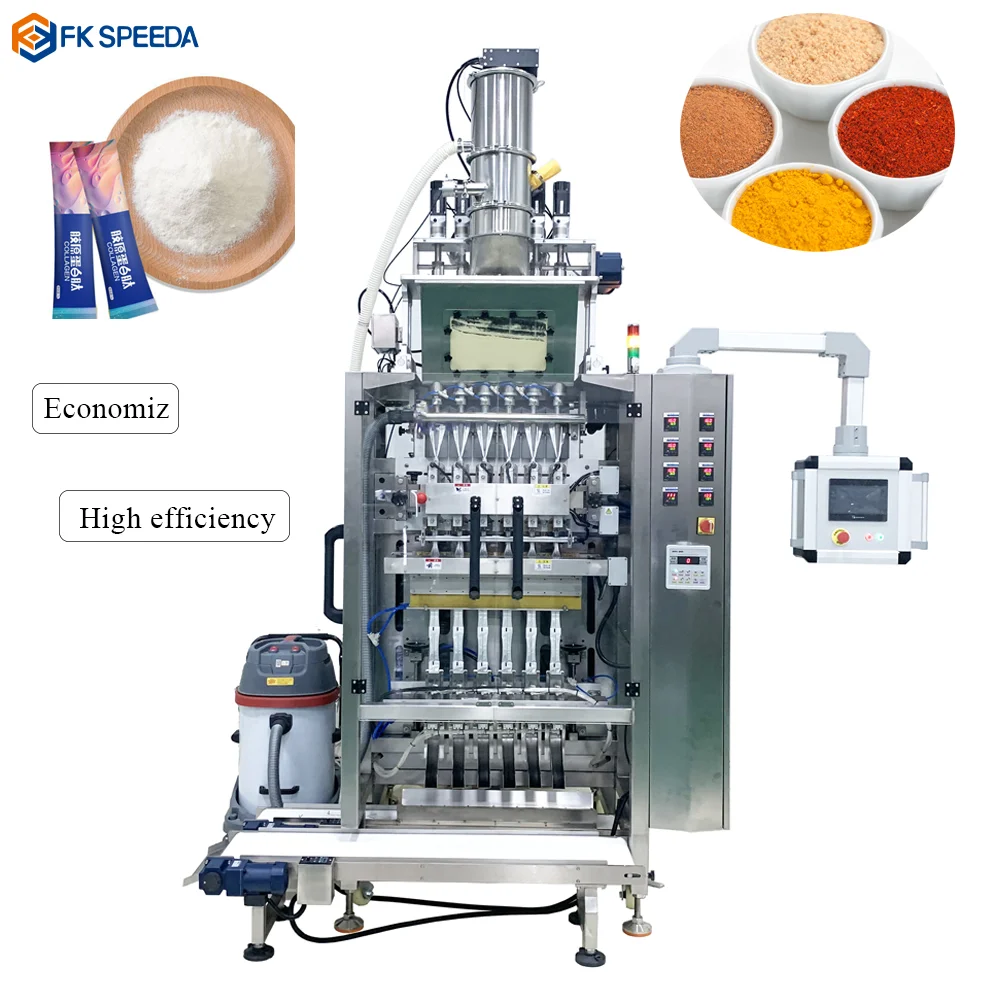 High speed multi lane 3g 5g 7g stick sugar packing machine/coffee powder stick filling automatic packaging machine from China supplier