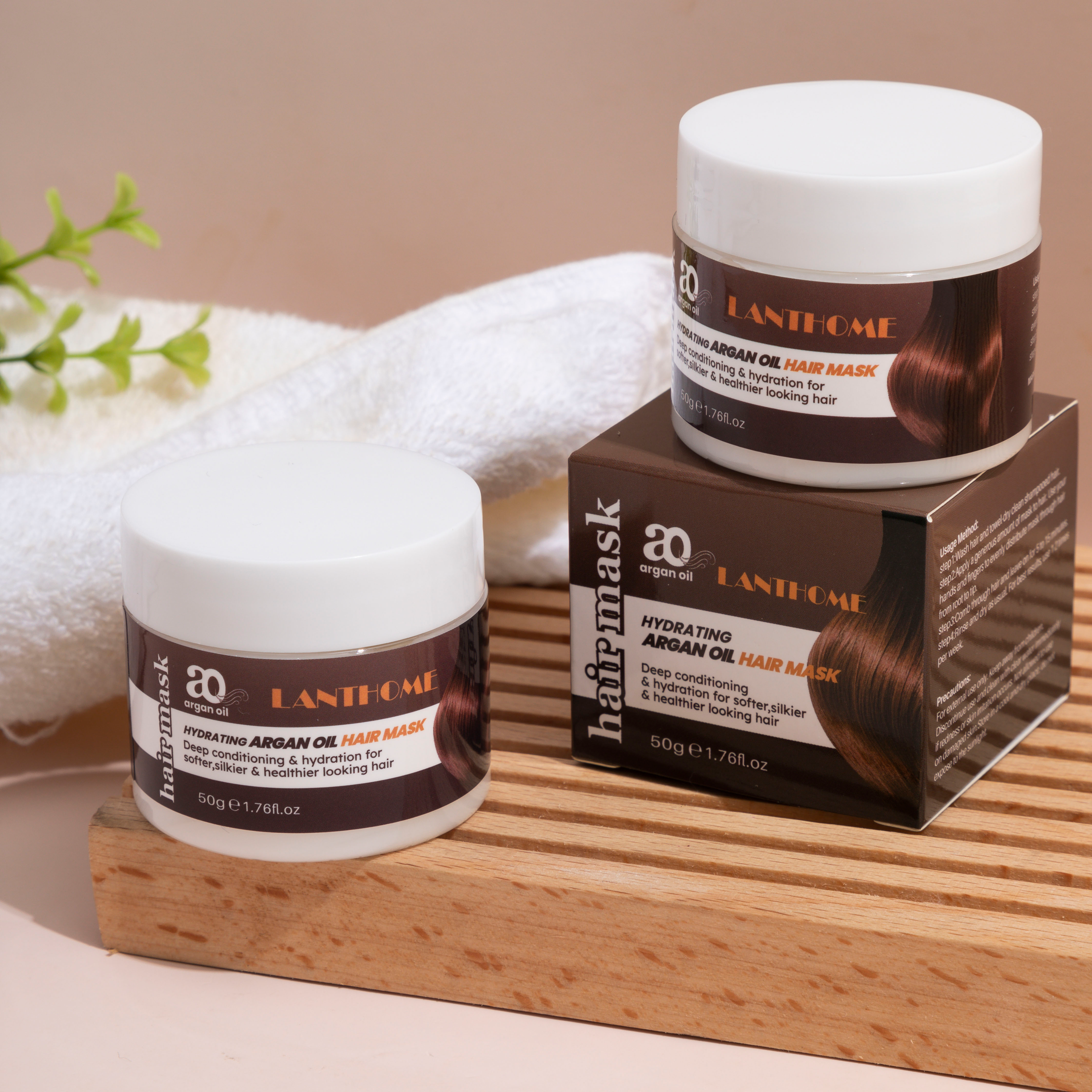 Organic Vegan Protein Keratin Cover Treatment Nourishing Hydrating Agran Oil Hair Hairmask from China supplier