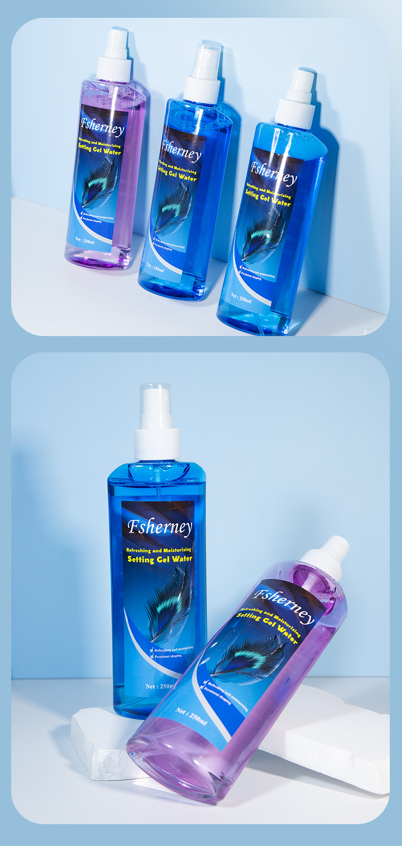 Water-Lasting Styling Gel for Fluffy Hair Dry Gel Hair Oil and Wax Styling Spray Long-Lasting Hair Styling Product from China supplier